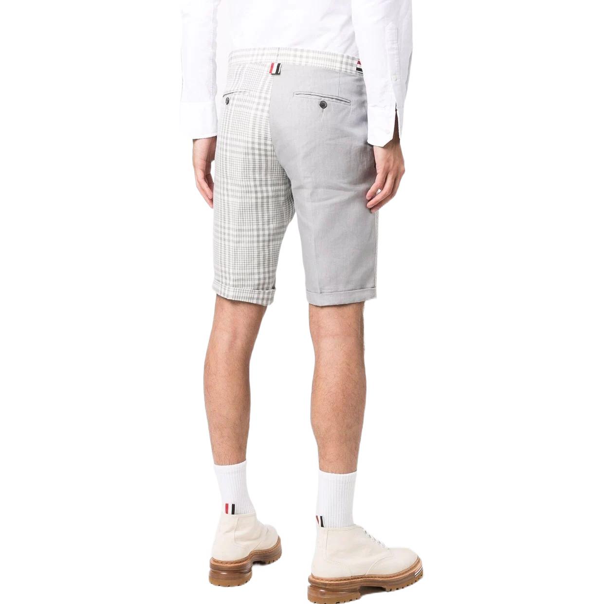 THOM BROWNE SS22  Grey Low-Rise Slim Fit Side Stripe Shorts. MTC188F-08080-055 圖 4