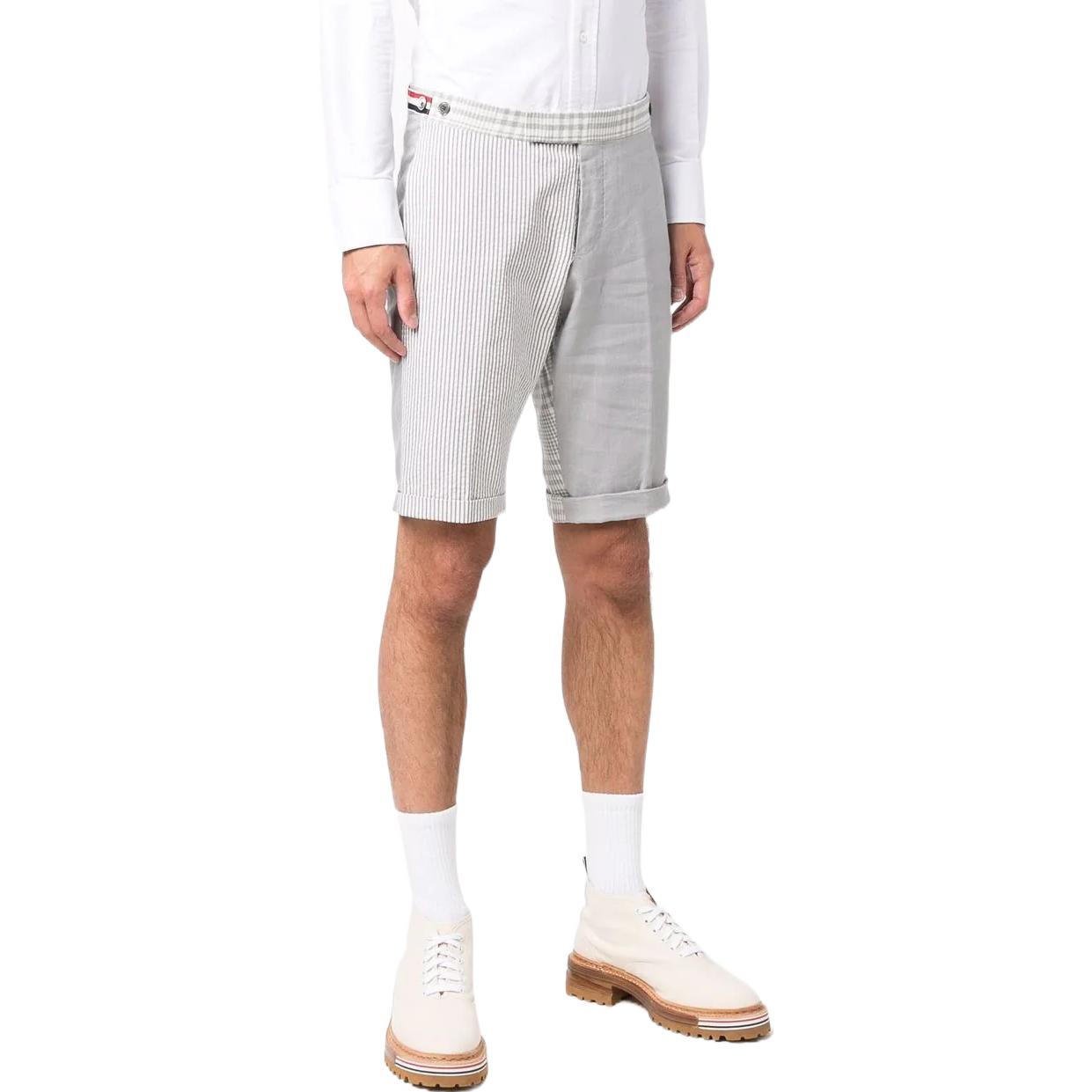 THOM BROWNE SS22  Grey Low-Rise Slim Fit Side Stripe Shorts. MTC188F-08080-055 圖 5