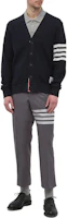 Lookbook Thom Browne SS22 Grey Stripe Print Casual Pants (Fall Collection). MTC001H-07890-035