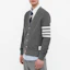 Purchase Thom Browne SS22 Grey V-Neck Striped Cardigan Sweater. MJT306A-07897-035