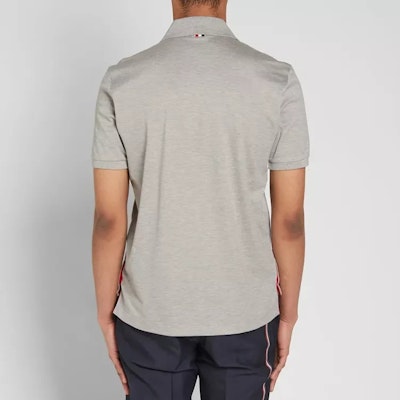 THOM BROWNE SS22 淺灰條紋短袖POLO衫 MJP022A-01455-055 Purchase THOM BROWNE SS22 淺灰條紋短袖POLO衫 MJP022A-01455-055