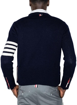 汤姆布朗 SS22 海军蓝四杠条纹羊毛套头毛衣 MKA317A-Y1026-415 Shop 汤姆布朗 SS22 海军蓝四杠条纹羊毛套头毛衣 MKA317A-Y1026-415