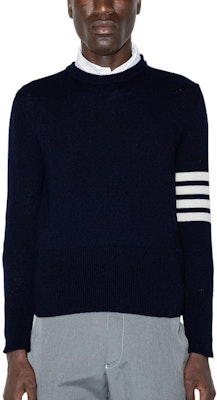 汤姆布朗 SS22 海军蓝四杠条纹羊毛套头毛衣 MKA317A-Y1026-415 Purchase 汤姆布朗 SS22 海军蓝四杠条纹羊毛套头毛衣 MKA317A-Y1026-415