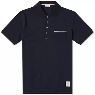 톰브라운 SS22 네이비 스트라이프 포켓 폴로 셔츠. MJP022A-1455-415 Buy 톰브라운 SS22 네이비 스트라이프 포켓 폴로 셔츠. MJP022A-1455-415