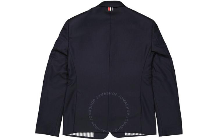 THOM BROWNE SS22  Navy Single-Breasted Long-Sleeve Blazer Jacket. MJC159A-00626-415 圖 3