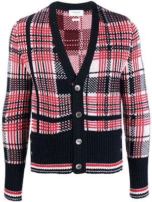 THOM BROWNE SS22 Plaid Cashmere Sweater Multicolor MKC384AY2007-960 Order THOM BROWNE SS22 Plaid Cashmere Sweater Multicolor MKC384AY2007-960