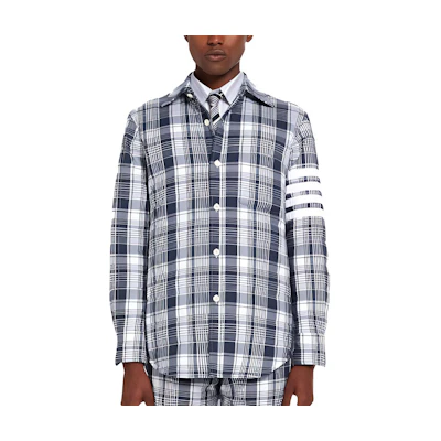 THOM BROWNE SS22 Single-Breasted Down Jacket Gray MJD089-X07847-415