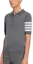 Purchase Thom Browne SS22 單排扣條紋灰色POLO衫 MKP048A-Y1014-035