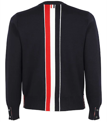 THOM BROWNE SS22 Sweater Wol Slim Fit Bordir Logo Biru MKA345A-Y1002-415 Buy THOM BROWNE SS22 Sweater Wol Slim Fit Bordir Logo Biru MKA345A-Y1002-415