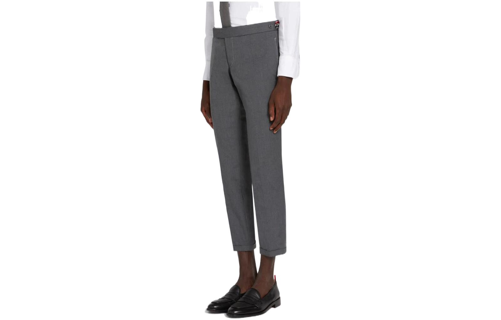 Shop 汤姆布朗 SS22 中灰色低腰西裤 MTC159G-04502-035