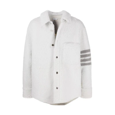 THOM BROWNE SS22 Solid Stripe Single-Breasted Jacket Grey MJO159X-02821-100