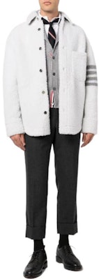 汤姆布朗 SS22 单排扣灰色条纹西装外套 MJO159X-02821-100 Lookbook 汤姆布朗 SS22 单排扣灰色条纹西装外套 MJO159X-02821-100