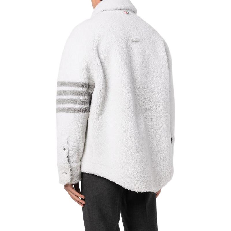 Shop 汤姆布朗 SS22 单排扣灰色条纹西装外套 MJO159X-02821-100