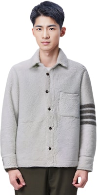 汤姆布朗 SS22 单排扣灰色条纹西装外套 MJO159X-02821-100 Details for 汤姆布朗 SS22 单排扣灰色条纹西装外套 MJO159X-02821-100