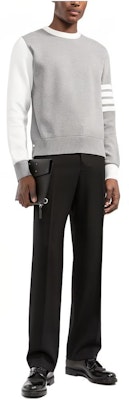 Thom Browne SS22 Striped Knit Pullover Sweater Abu-abu MKA408F-Y3006-055 Buy Thom Browne SS22 Striped Knit Pullover Sweater Abu-abu MKA408F-Y3006-055