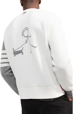 Thom Browne SS22 Striped Knit Pullover Sweater Abu-abu MKA408F-Y3006-055 Shop Thom Browne SS22 Striped Knit Pullover Sweater Abu-abu MKA408F-Y3006-055