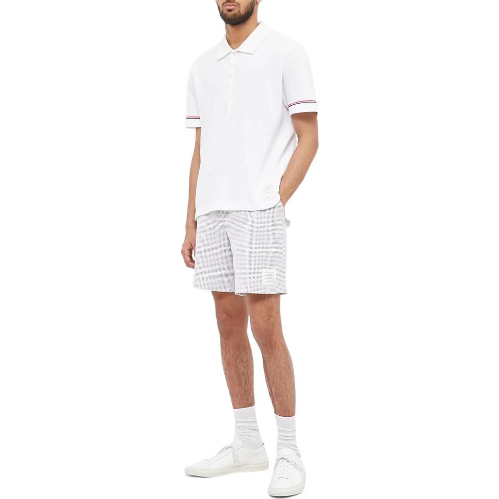 THOM BROWNE SS22  Two-Tone Knit Casual Shorts Light Grey. MJQ135A-08136-055 圖 3