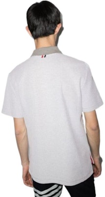 THOM BROWNE SS22 Polo Slim Fit de Punto Waffle. MJP147A-08136-055 Shop THOM BROWNE SS22 Polo Slim Fit de Punto Waffle. MJP147A-08136-055