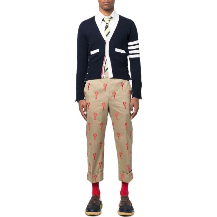 THOM BROWNE SS22  White Slim Fit Casual Button-Down Shirt MWL272E-E0023-100 圖 3