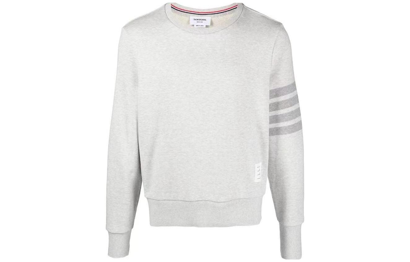 Order THOM BROWNE SS22 Suéter Clásico de Punto Four-Bar Gris Claro MJT248P-06910-065