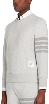 THOM BROWNE SS22 經典四杠針織毛衣 淺灰色 MJT248P-06910-065 Purchase THOM BROWNE SS22 經典四杠針織毛衣 淺灰色 MJT248P-06910-065