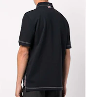Sizing THOM BROWNE SS22 經典海軍藍短袖男士Polo衫 休閒風格 MJP141A-07746-415