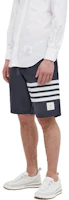 Purchase THOM BROWNE SS22 Celana Pendek Navy Garis Klasik Santai Musim Panas. MTT029A-07538-415