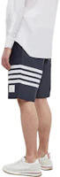 Details for THOM BROWNE SS22 Celana Pendek Navy Garis Klasik Santai Musim Panas. MTT029A-07538-415