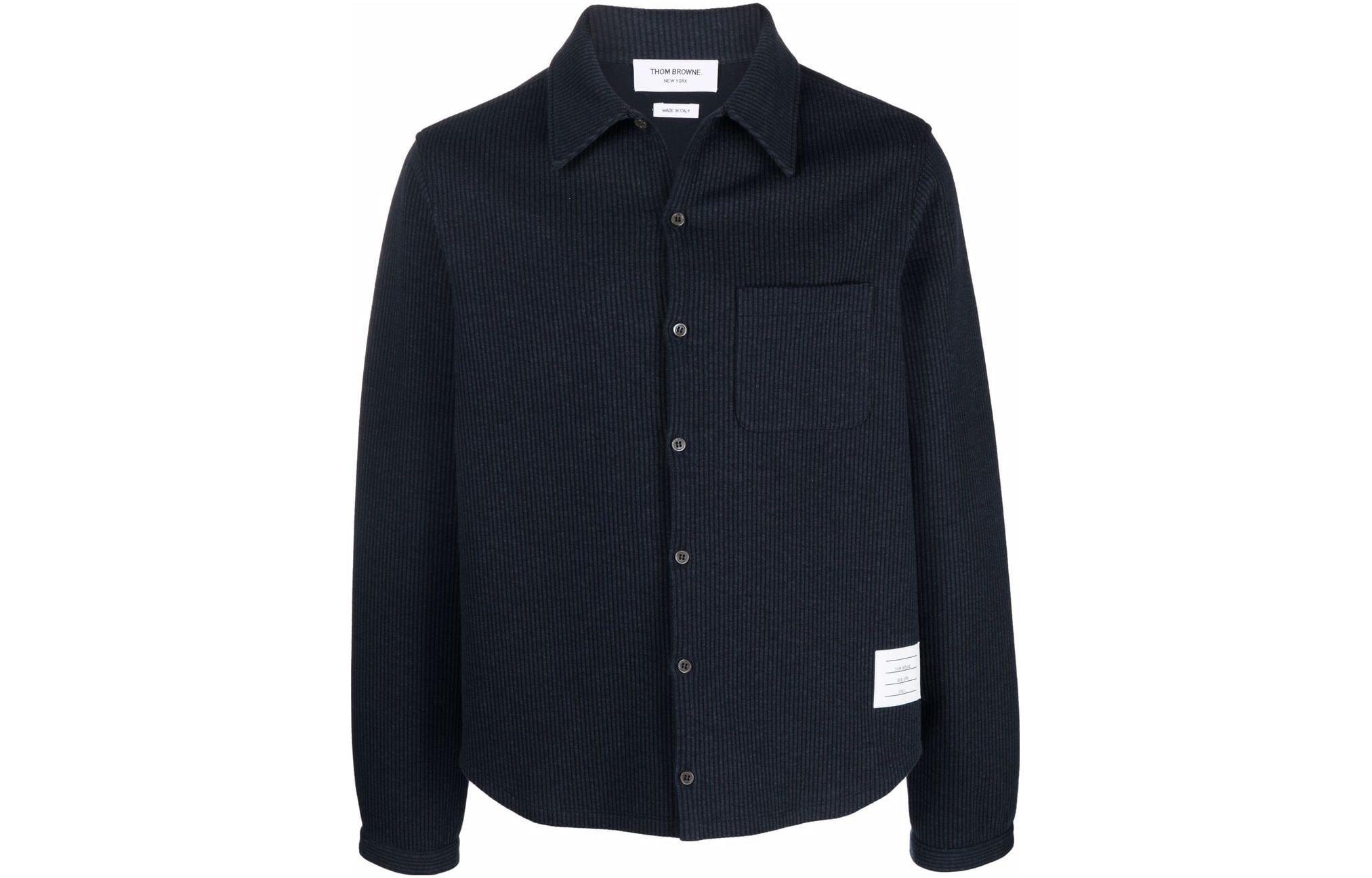 Thom Browne SS22 Corduroy Shirt Jacket Blue MJS177A-08085-415