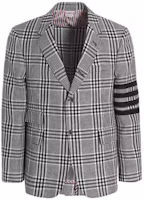 Order 汤姆布朗 THOM BROWNE SS22 灰色格纹条纹边饰西装外套 MJC348H-07889-980