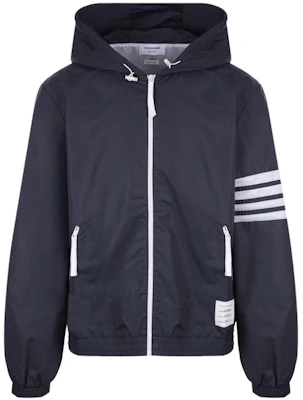 Thom Browne SS22 Ivy Boy Jaket Hoodie 4-Stripe Nylon Mesh Zip Navy. MJT309A-07863-415 Order Thom Browne SS22 Ivy Boy Jaket Hoodie 4-Stripe Nylon Mesh Zip Navy. MJT309A-07863-415