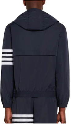 Thom Browne SS22 Ivy Boy Jaket Hoodie 4-Stripe Nylon Mesh Zip Navy. MJT309A-07863-415 Shop Thom Browne SS22 Ivy Boy Jaket Hoodie 4-Stripe Nylon Mesh Zip Navy. MJT309A-07863-415