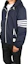 Details for Thom Browne SS22 Ivy Boy Jaket Hoodie 4-Stripe Nylon Mesh Zip Navy. MJT309A-07863-415