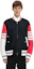 Sizing Thom Browne SS22 Jaket Bomber Zip Motif Lobster Stripe Hitam MJO167E-05507-415
