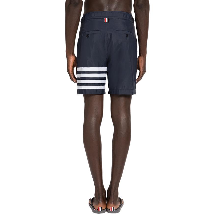 Thom Browne SS22 Navy Blue Colorblock Four-Bar Straight Shorts Mens. MTT027A-07538-415 圖 4