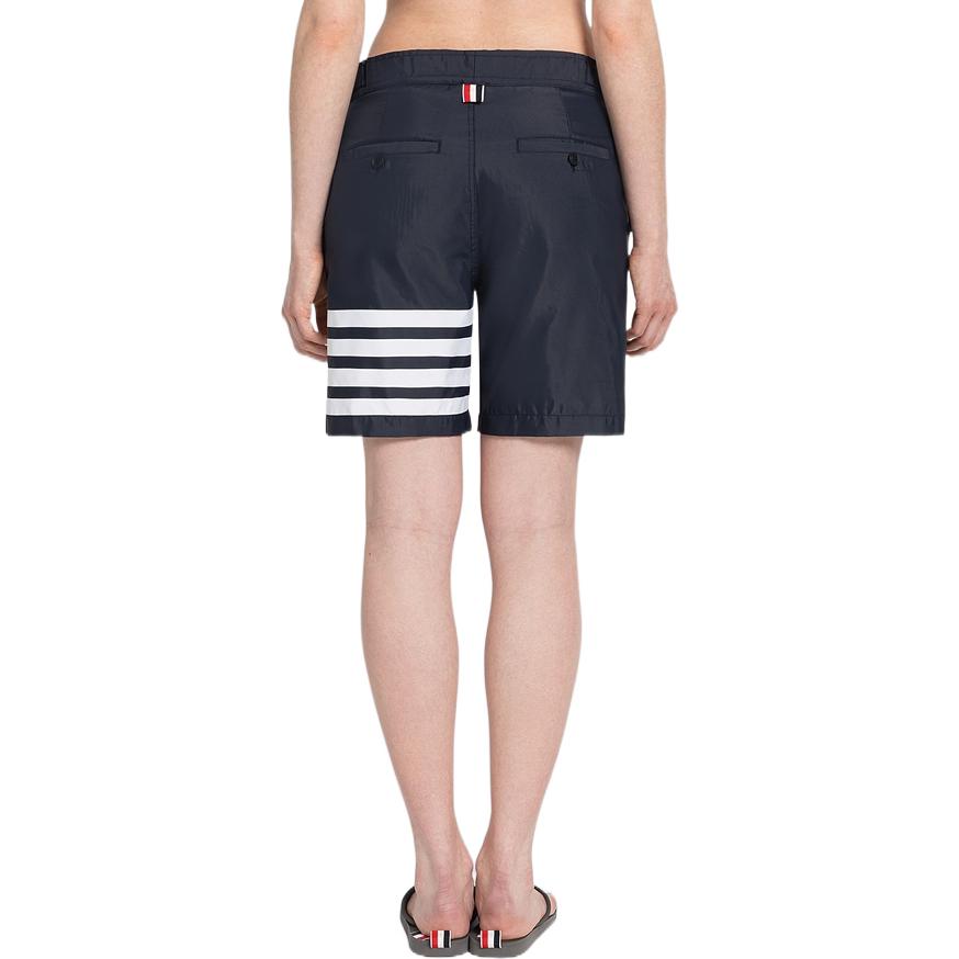 Thom Browne SS22 Navy Blue Colorblock Four-Bar Straight Shorts Mens. MTT027A-07538-415 圖 5