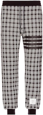 Pantalones Joggers Ajustados Thom Browne SS22 Azul Cuadros con Cordón. MJQ133A-07993-415 Order Pantalones Joggers Ajustados Thom Browne SS22 Azul Cuadros con Cordón. MJQ133A-07993-415