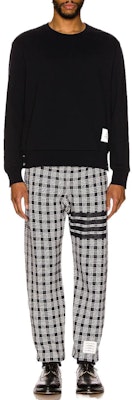 Pantalones Joggers Ajustados Thom Browne SS22 Azul Cuadros con Cordón. MJQ133A-07993-415 Shop Pantalones Joggers Ajustados Thom Browne SS22 Azul Cuadros con Cordón. MJQ133A-07993-415