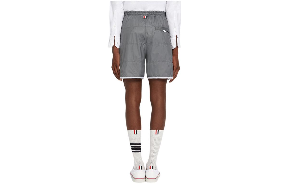 THOM BROWNE SS22 Quilted Lace-Up Nylon Shorts  Gray MJQ136A-06859-045 圖 3