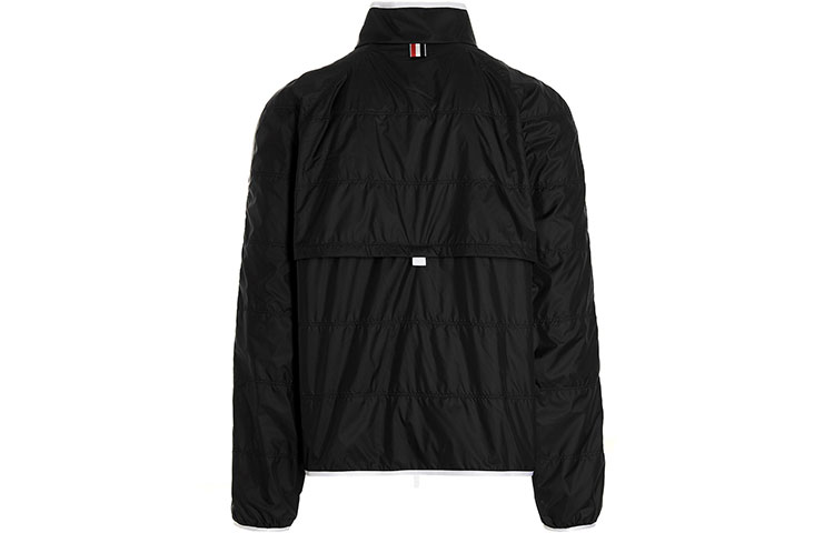 Lookbook THOM BROWNE SS22 Quilted Nylon Zip-Up Track Jacket  Black. MJT319A-06859-415