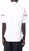 Shop Thom Browne SS22 RWB條紋短袖襯衫 白色 夏季返校款式 MWS242A-06177-100