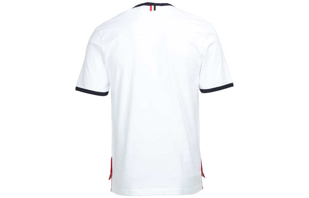 Lookbook THOM BROWNE SS22 素色白色短袖圓領T恤 MJS083A-00042-100