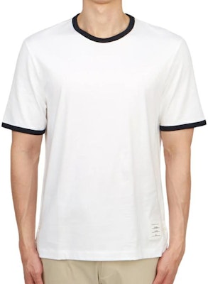 THOM BROWNE SS22 素色白色短袖圓領T恤 MJS083A-00042-100 Shop THOM BROWNE SS22 素色白色短袖圓領T恤 MJS083A-00042-100