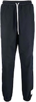 THOM BROWNE SS22 Solid Color Drawstring Knit Joggers Navy-Black Pants. MJQ150-A0765-1415 THOM BROWNE SS22 Solid Color Drawstring Knit Joggers Navy-Black Pants. MJQ150-A0765-1415