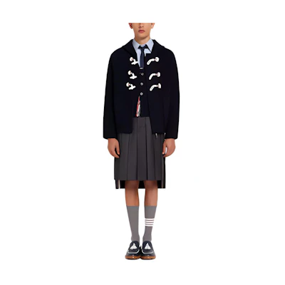 Thom Browne SS22 Solid Color Hoodie Jacket Black MKJ078AY90094-15