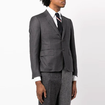 THOM BROWNE SS22 深灰色單排扣長袖西裝外套 MJC159A-00626-025 Purchase THOM BROWNE SS22 深灰色單排扣長袖西裝外套 MJC159A-00626-025