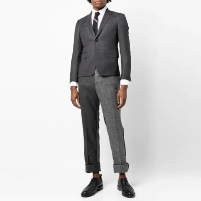 THOM BROWNE SS22 深灰色單排扣長袖西裝外套 MJC159A-00626-025 Details for THOM BROWNE SS22 深灰色單排扣長袖西裝外套 MJC159A-00626-025