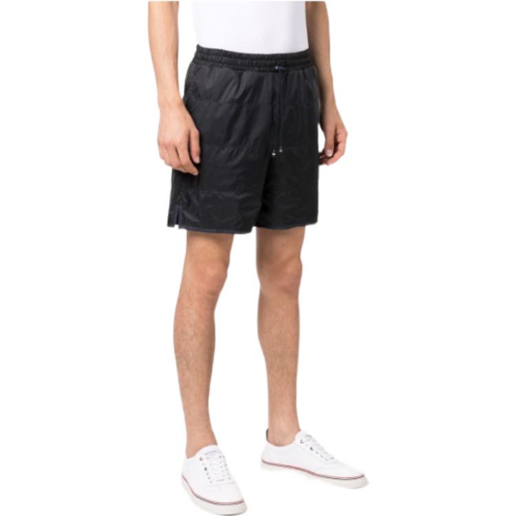 Thom Browne SS22 Solid Elastic Waist Checked Shorts Navy Blue Men Summer. MJQ136A-06859-415 圖 5
