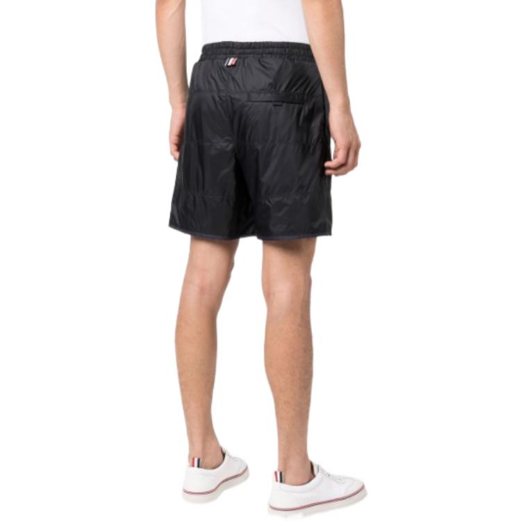 Thom Browne SS22 Solid Elastic Waist Checked Shorts Navy Blue Men Summer. MJQ136A-06859-415 圖 6