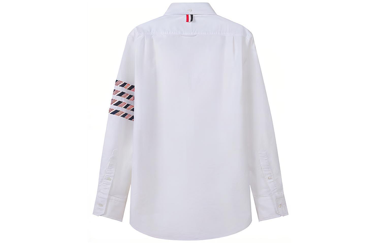 Thom Browne SS22 Striped Button-Up Long Sleeve Shirt White 秋季 MWL374D-06177-100 圖 3